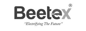 Beetex logo – Beetex logo with tagline “Electrifying the Future” in modern bold typography.