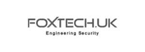 Foxtech UK logo – Foxtech UK logo with the tagline “Engineering Security” in clean, minimalist font.